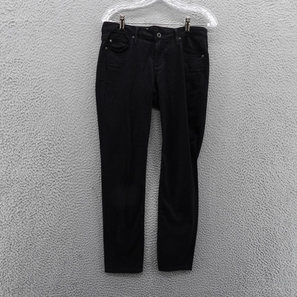 AG Adriano Goldschmied The Stevie Ankle Jeans 28 Black‎ Womens Slim Straight - Picture 1 of 16